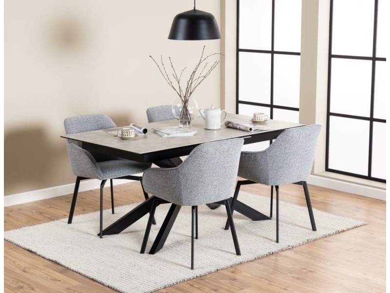 Stół Irwine 168/210x90cm grey Anista - ACTONA